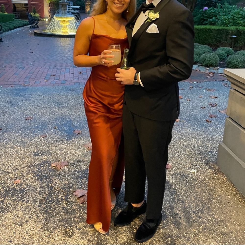 BHLDN Rust Maxi Dress